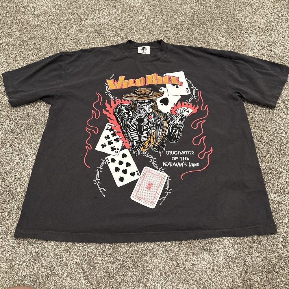 Warren Lotas Wild Bill Gray Graphic T-Shirt Men’s Size XXL